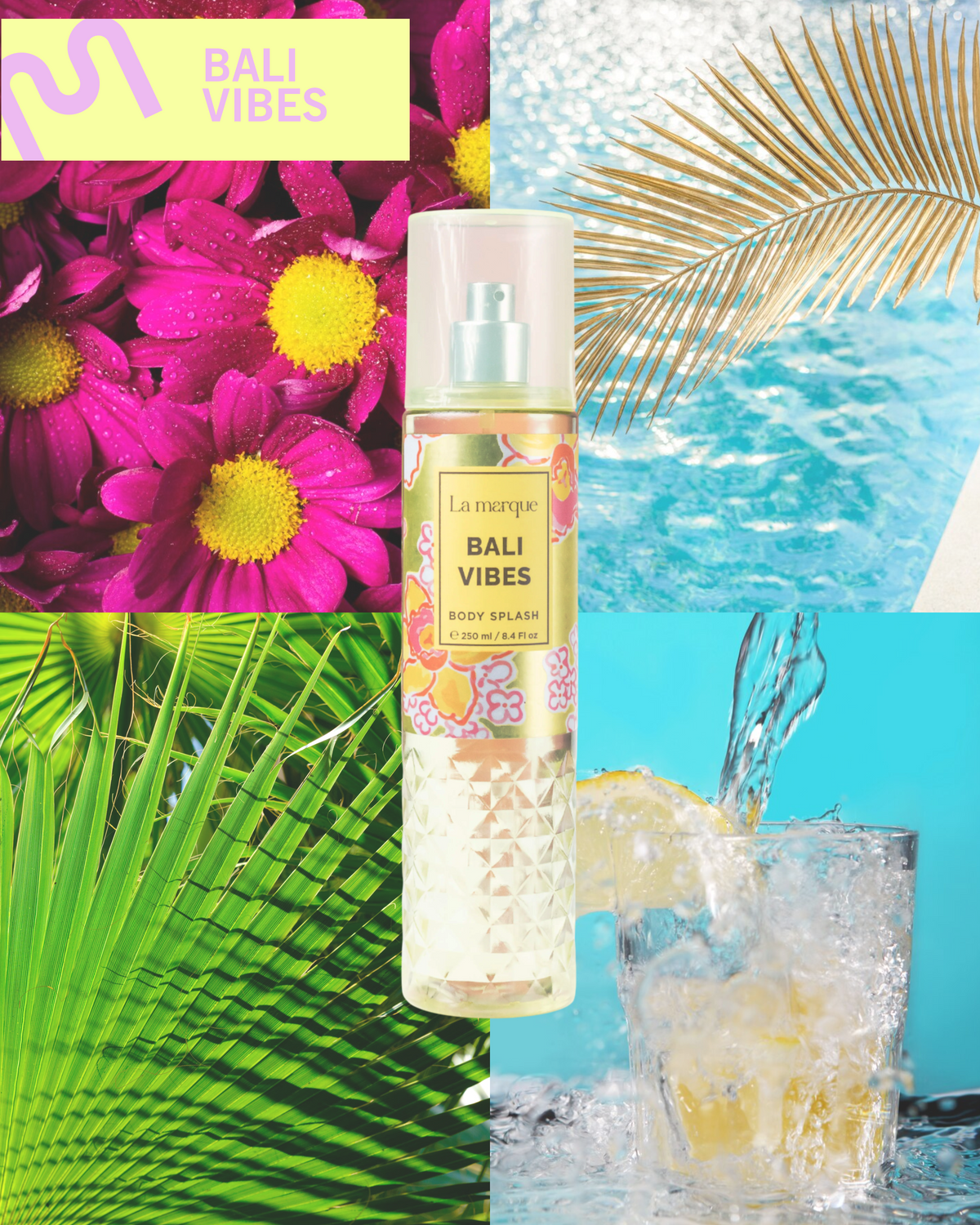 Splash Corporal Bali Vibes Aroma Floral Tropical - 250 ml